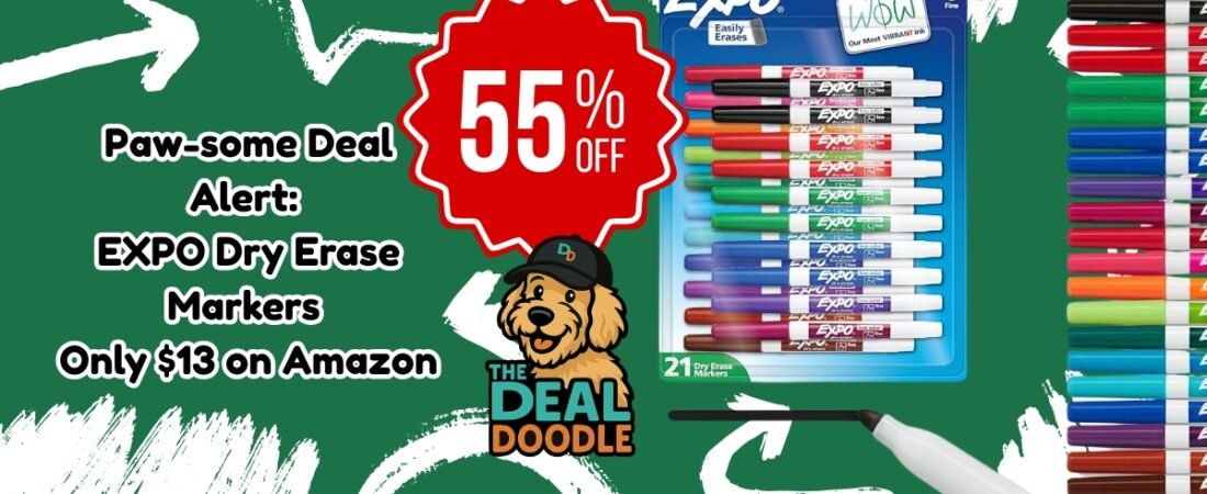 EXPO Dry Erase Markers 21 Count Just $13 on Amazon