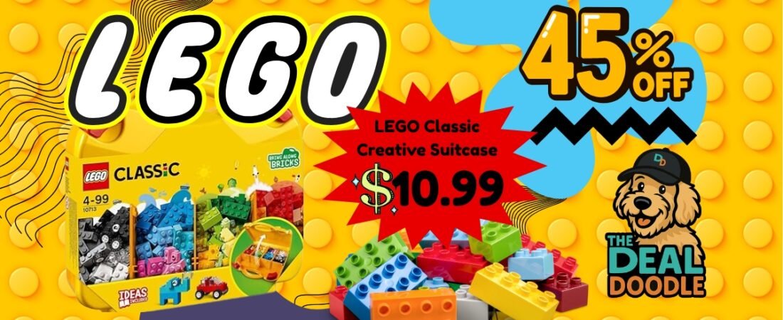 LEGO Classic Creative Suitcase – 45% OFF on Amazon!