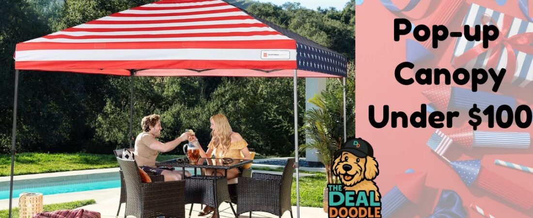 🎆🐾 Hot Buy: 10×10 Pop-Up Canopy Tent — Perfect for Your 4th of July Party!