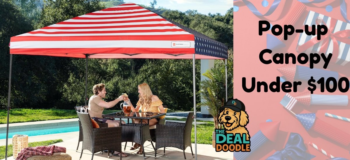 🎆🐾 Hot Buy: 10×10 Pop-Up Canopy Tent — Perfect for Your 4th of July Party!