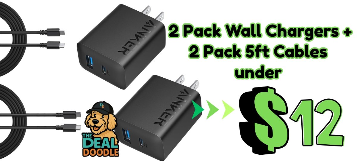 Snag This 2-Pack Wall Charger Deal Before It’s Gone! 🔌📱