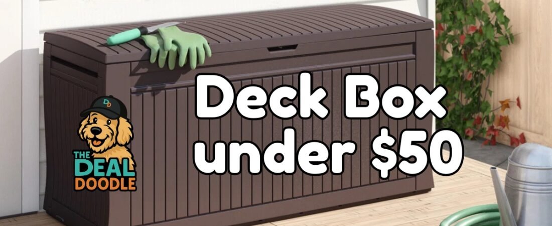 ☀️ Hot Deal on a Keter 71 Gallon Deck Box – Perfect for Outdoor Storage!