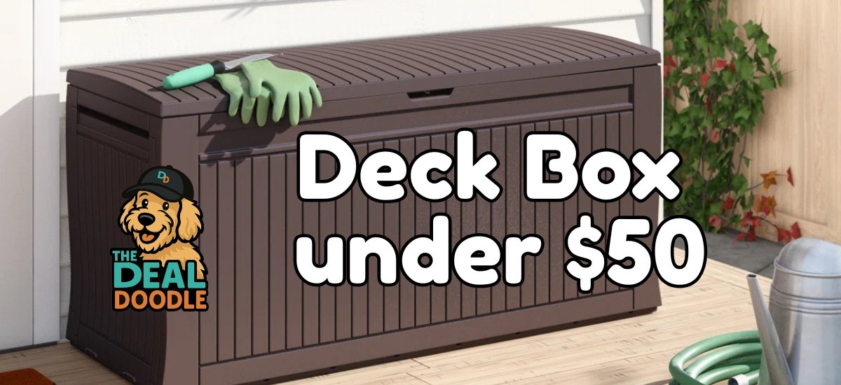 ☀️ Hot Deal on a Keter 71 Gallon Deck Box – Perfect for Outdoor Storage!