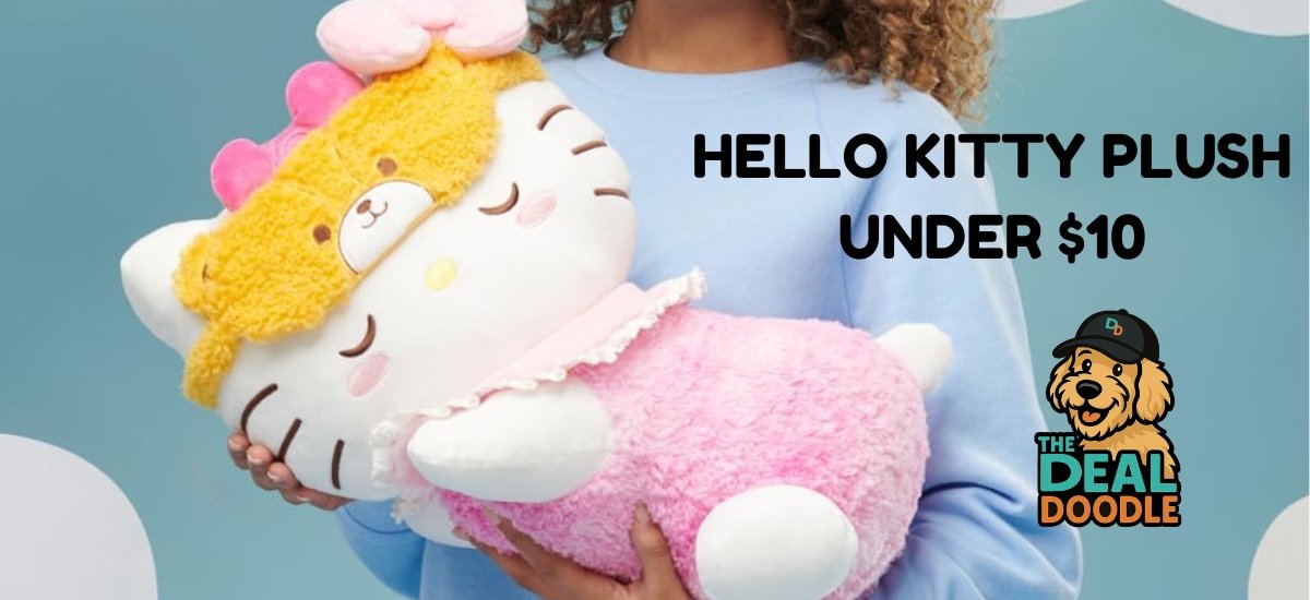 🐾 HOT BUY: Hello Kitty 18-Inch Sleeping Plush for Just $9.58! 🐾