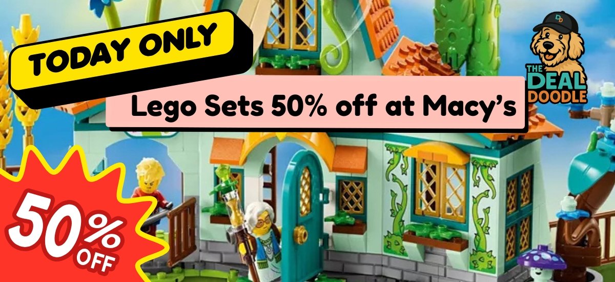 50% Off LEGO Sets at Macy’s – Today Only!