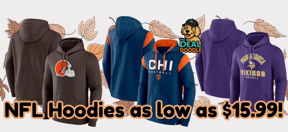 🏈 NFL Hoodies on Sale – As Low as $15.99! 🏈