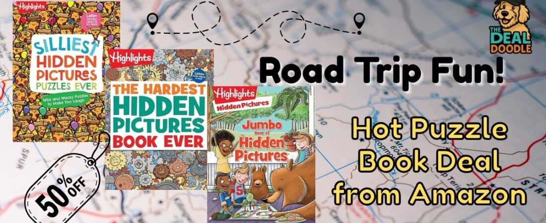 Planning a Road Trip Soon? Keep Entertained with This Hot Puzzle Book Deal📚🚗