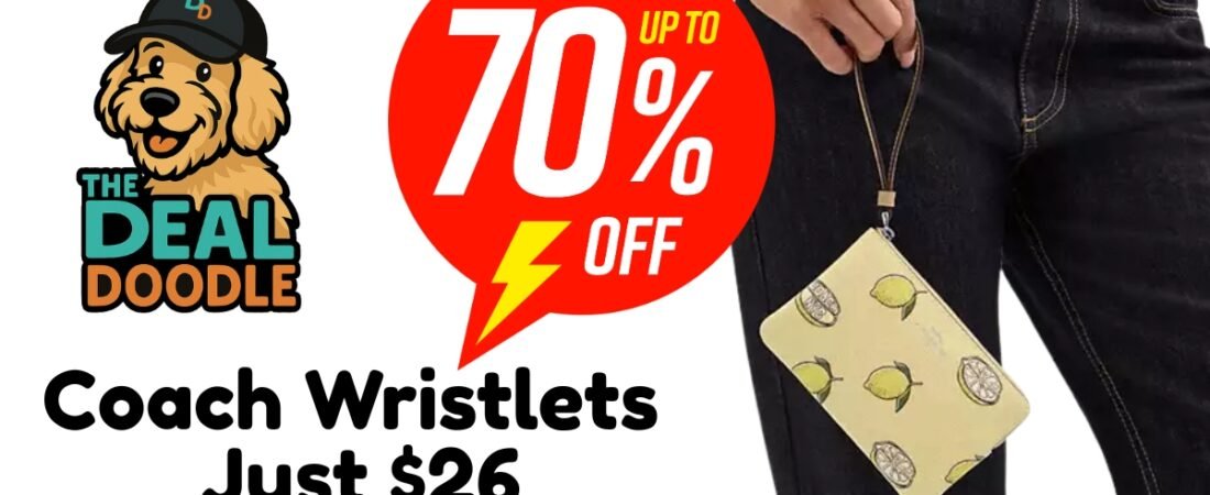 Snag Coach Wristlets for Just $26.40 – 70% Off Designer Style!