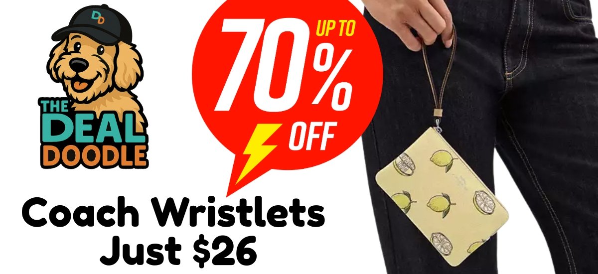 Snag Coach Wristlets for Just $26.40 – 70% Off Designer Style!