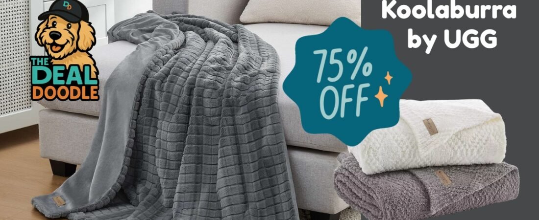 🐾 Deal is Back: Koolaburra by UGG Throw Blankets Up to 75% Off!