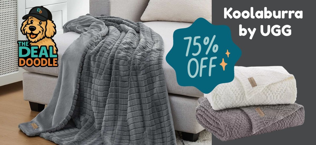 🐾 Deal is Back: Koolaburra by UGG Throw Blankets Up to 75% Off!