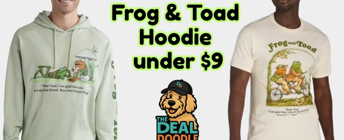 Cozy Frog and Toad Hoodie & Tee Deal at Walmart 🐸🐢