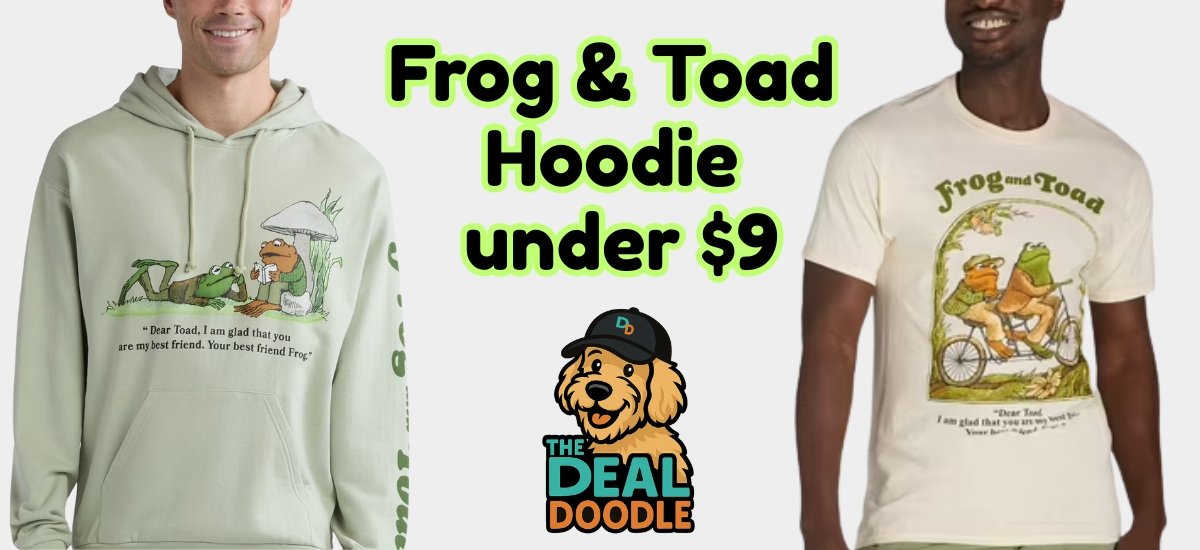 Cozy Frog and Toad Hoodie & Tee Deal at Walmart 🐸🐢