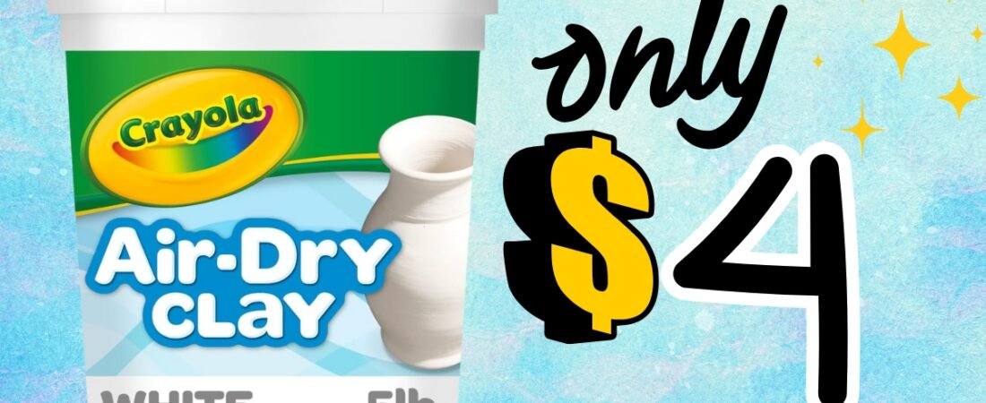 Crayola Air Dry Clay Just $4 (Reg. $13.99) – Hours of Creative Fun!