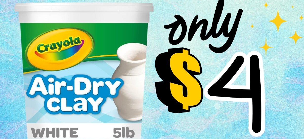 Crayola Air Dry Clay Just $4 (Reg. $13.99) – Hours of Creative Fun!