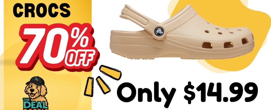 🐾 Step Into Savings: Classic Crocs Up to 70% Off at Foot Locker!