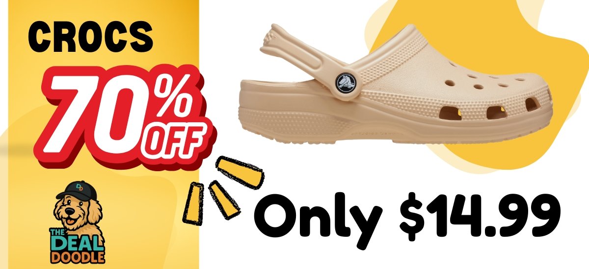 🐾 Step Into Savings: Classic Crocs Up to 70% Off at Foot Locker!