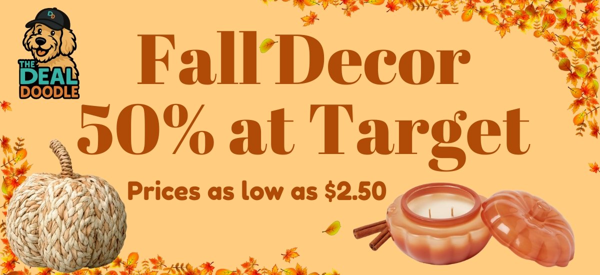 Target Circle Week: Mom’s Favorite Fall Decor 50% Off
