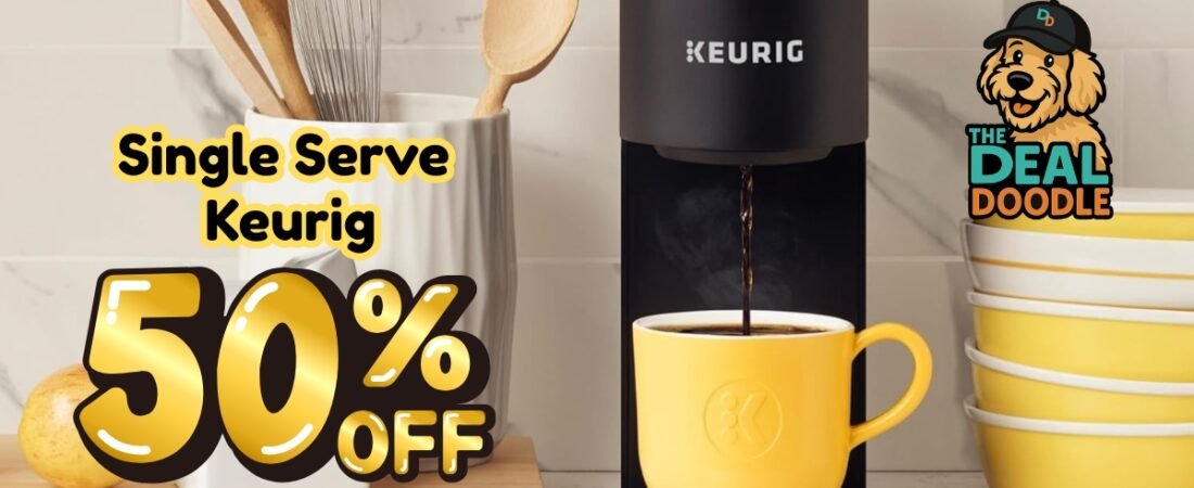 ☕🐾 Keurig K-Mini Coffee Maker Deal — Over 50% Off!
