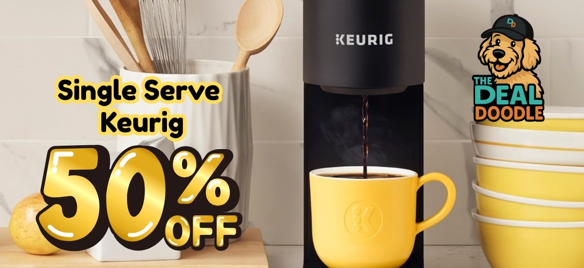 ☕🐾 Keurig K-Mini Coffee Maker Deal — Over 50% Off!