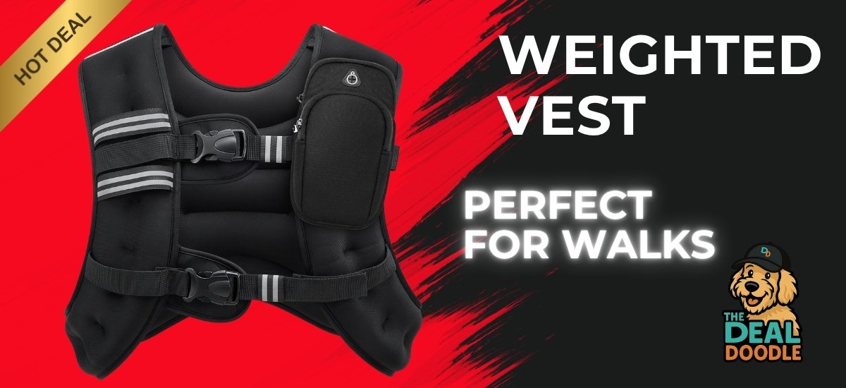 💪🐾 Cooper’s Fitness Find: Level Up Your Walks with This ZELUS Weighted Vest!