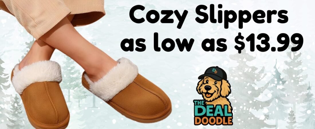 🐾 Stay Cozy for Less! Snag These Fuzzy Memory Foam Slippers for as Low as $13.99 on Amazon