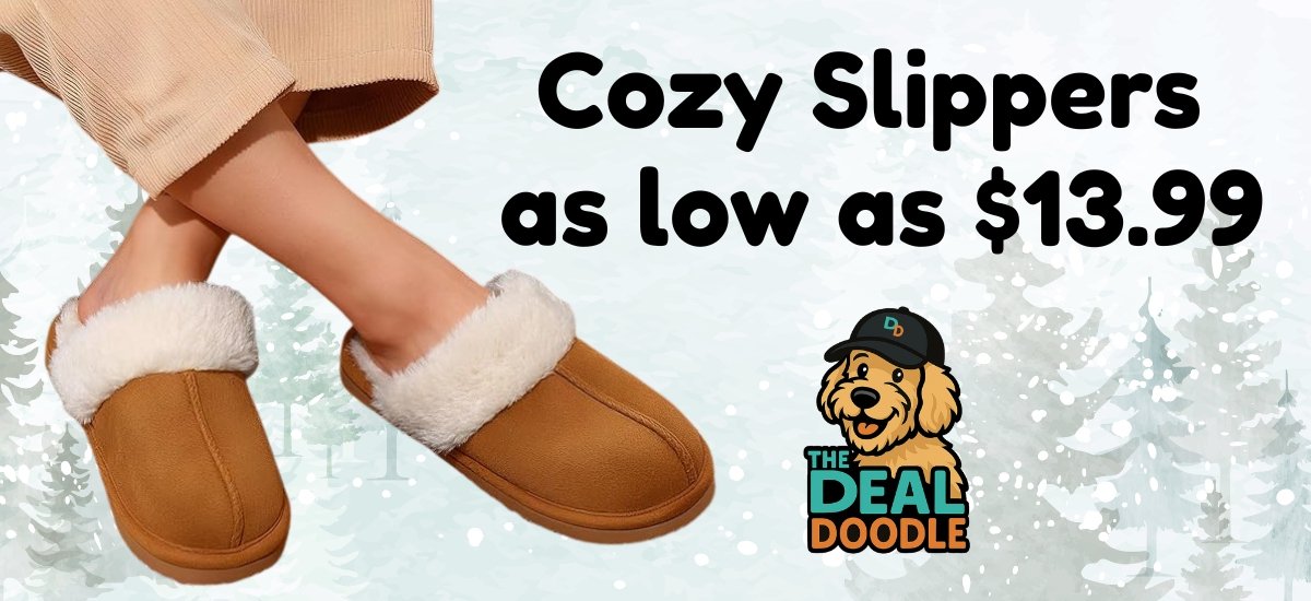 🐾 Stay Cozy for Less! Snag These Fuzzy Memory Foam Slippers for as Low as $13.99 on Amazon