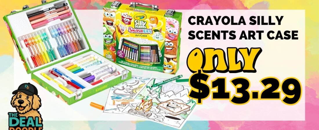 🎨🐾 Fun Gift Alert! Crayola Silly Scents Art Case Only $13.29! (Cooper Approved!)