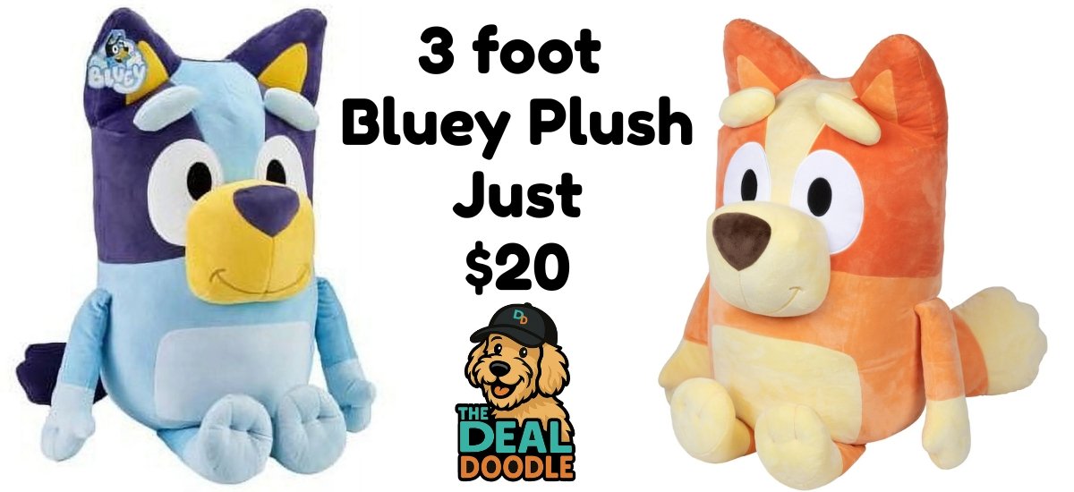 🐾💙 Giant 3-Foot Bluey Only $20 at Walmart! Perfect for Big Hugs & Bigger Smiles!