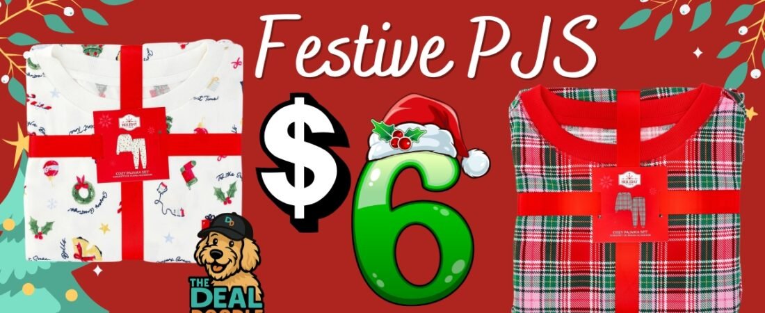 🎄 Cozy Alert! Holiday Pajamas for Just $6 at Walmart! 🐾