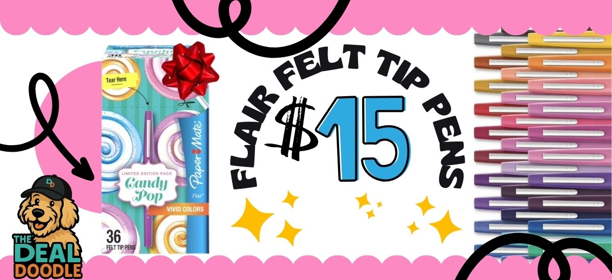 🎨 Paper Mate Flair Candy Pop Pens ONLY $15 at Walmart! (Reg. $39.47)