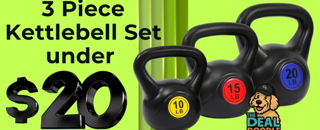 🏋️‍♀️ New Year, New Muscles! 3-Piece Kettlebell Set ONLY $19.94 at Walmart 🐾