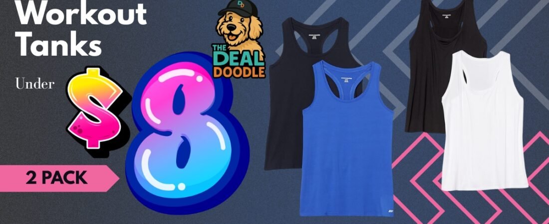 🏃‍♀️ New Year, New Workout Gear! Tech Racerback Tank Sets ONLY $7.56 on Amazon 🐾