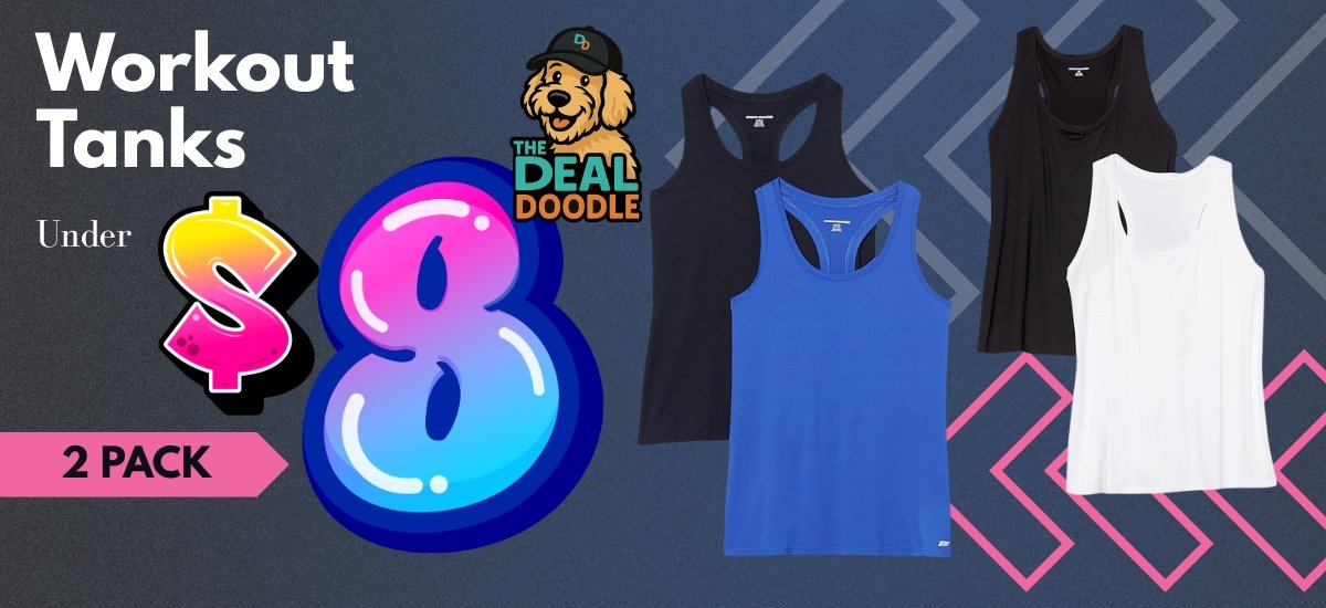 🏃‍♀️ New Year, New Workout Gear! Tech Racerback Tank Sets ONLY $7.56 on Amazon 🐾