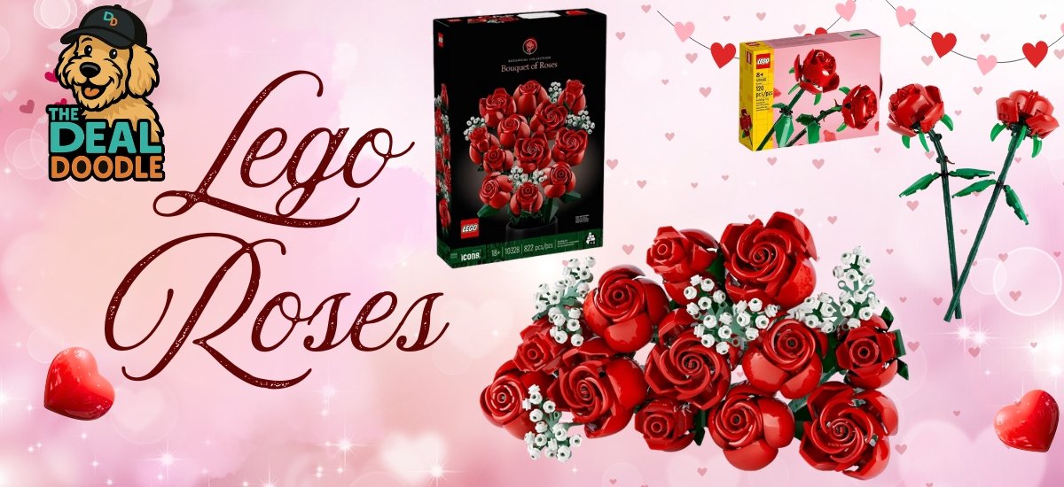 🌹 LEGO Roses Deal! A Fun Gift for LEGO Fans & Valentine’s Day 🐾