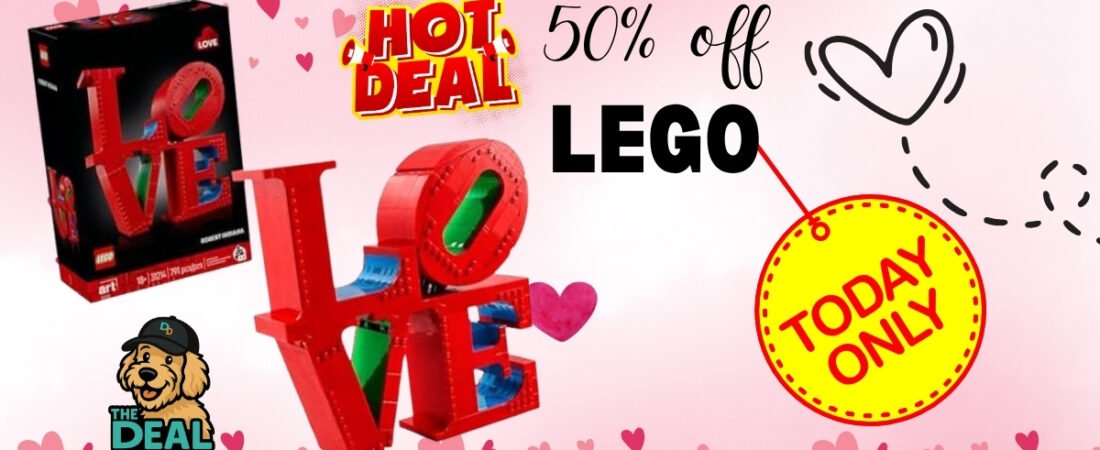 Huge 50% Off LEGO LOVE Building Set – Today Only! 🐶❤️