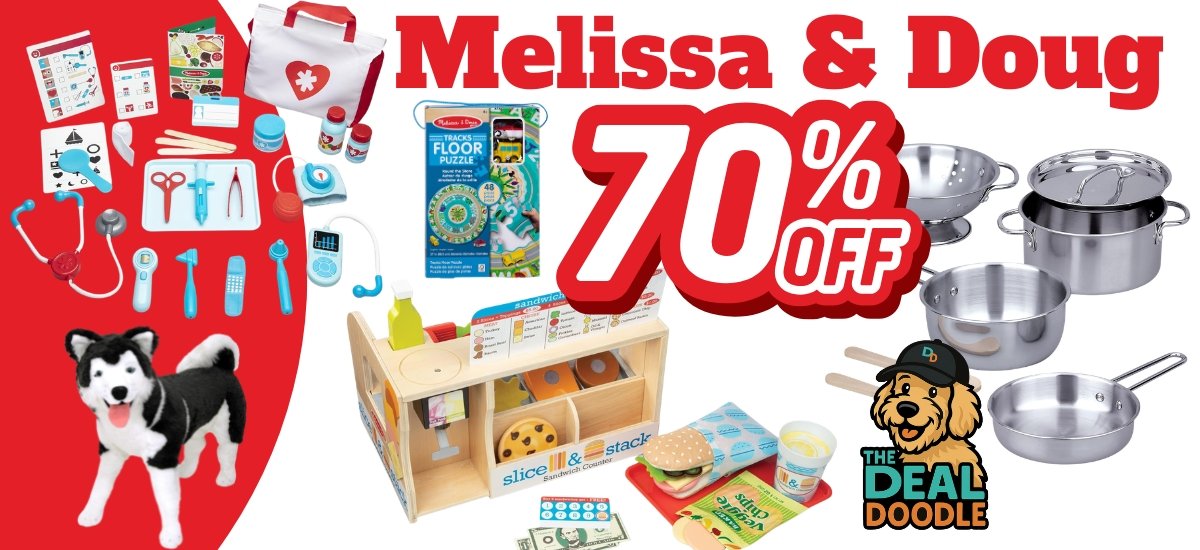 Melissa & Doug Deals on Amazon: Up to 70% Off Pretend Play Favorites 🐾🎁