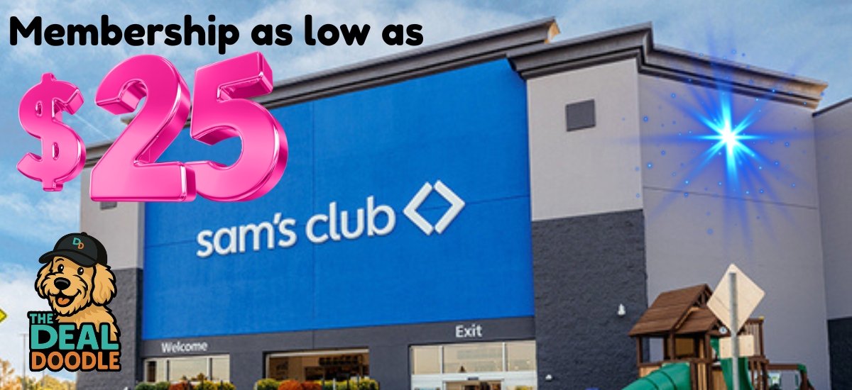 🐾 50% off Sam’s Club Membership 🛒🐶