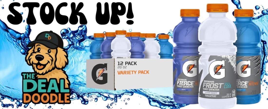 Gatorade 12-Pack Deal: Score 20 oz Bottles for Just $10.47 on Amazon