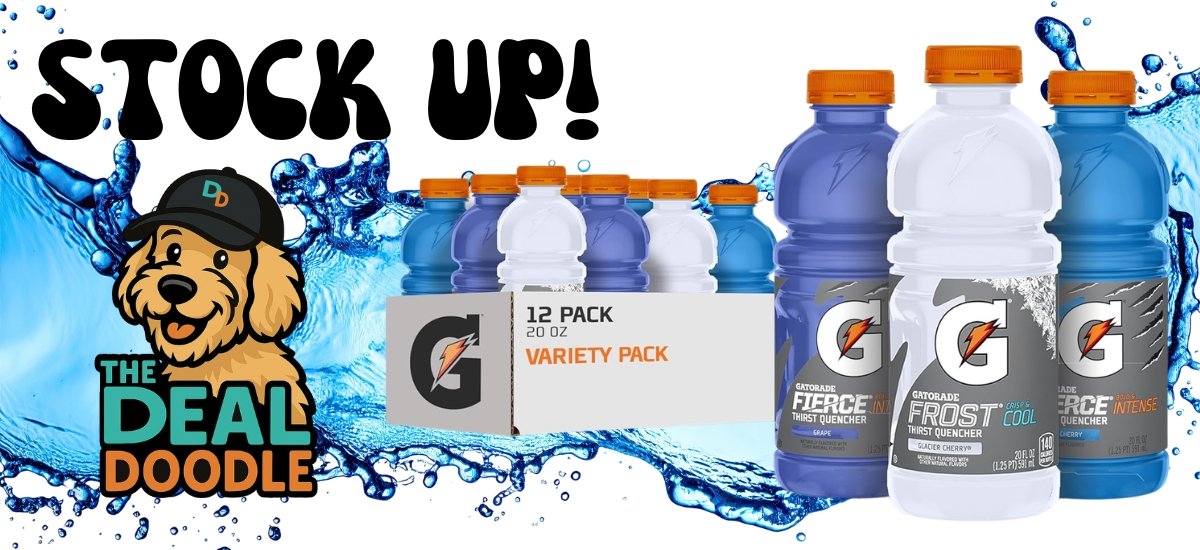 Gatorade 12-Pack Deal: Score 20 oz Bottles for Just $10.47 on Amazon