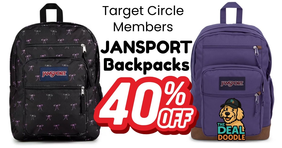 🎒🐾 JanSport backpacks 40% off at Target 🐾🎒