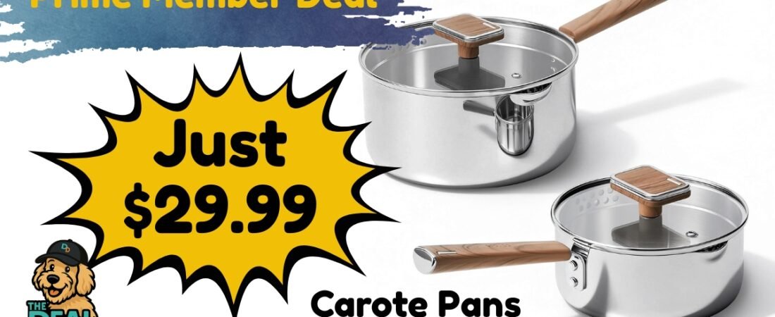 🐾🍳 CAROTE STAINLESS STEEL SAUCEPAN SET UNDER $30 🍳🐾