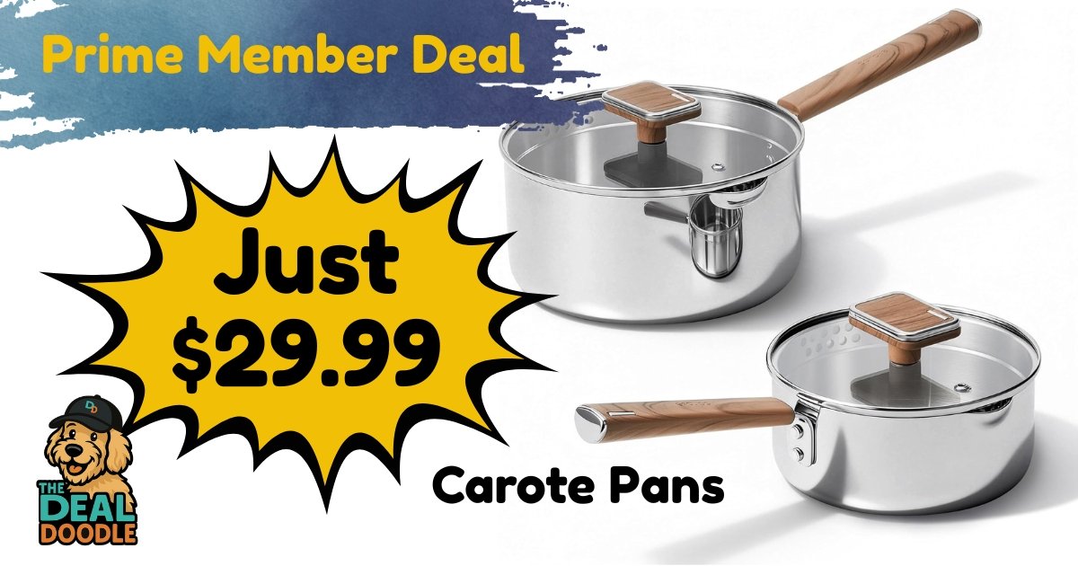 🐾🍳 CAROTE STAINLESS STEEL SAUCEPAN SET UNDER $30 🍳🐾