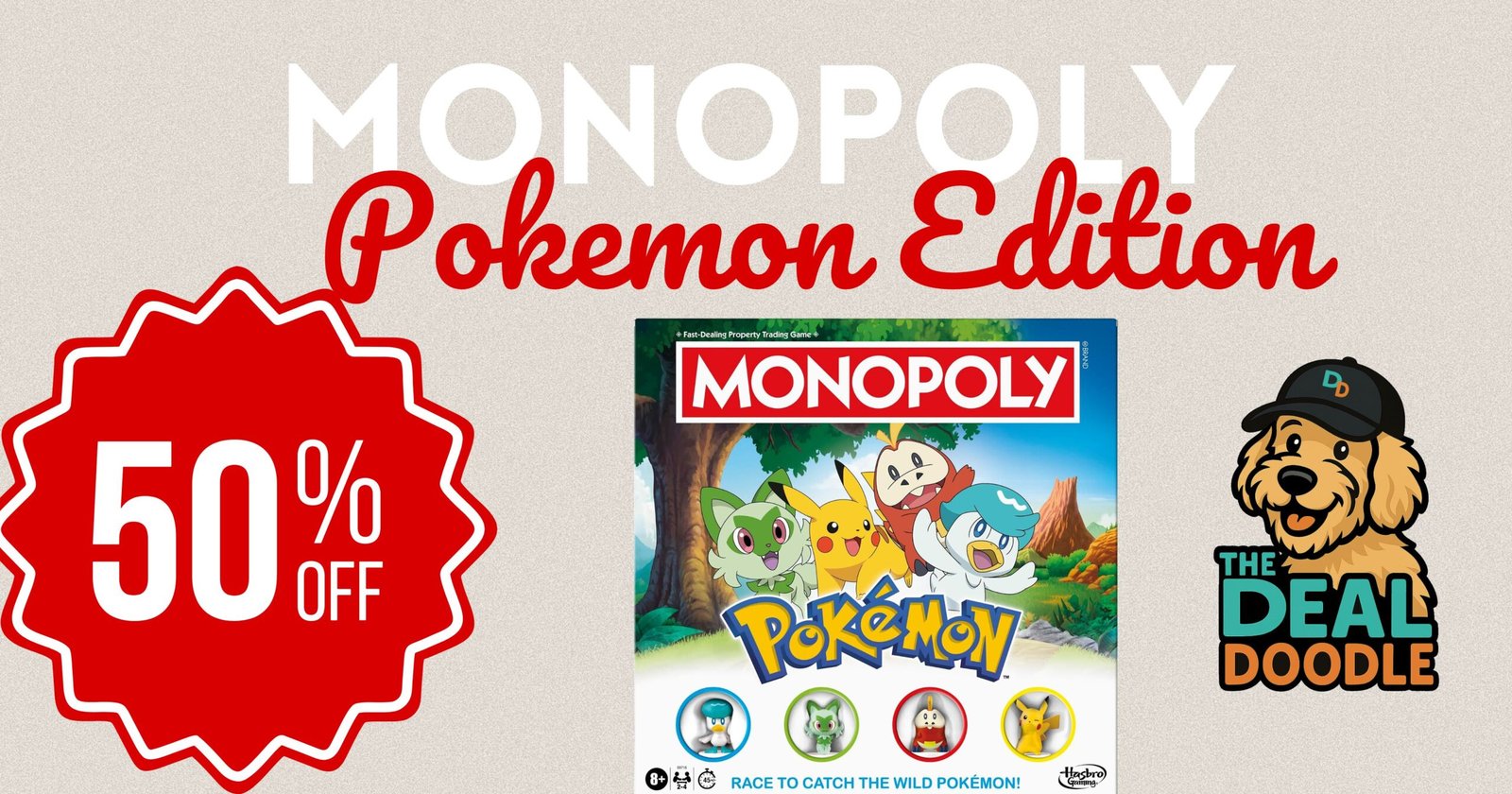 🍿🎬 Pokemon Monopoly 49% Off