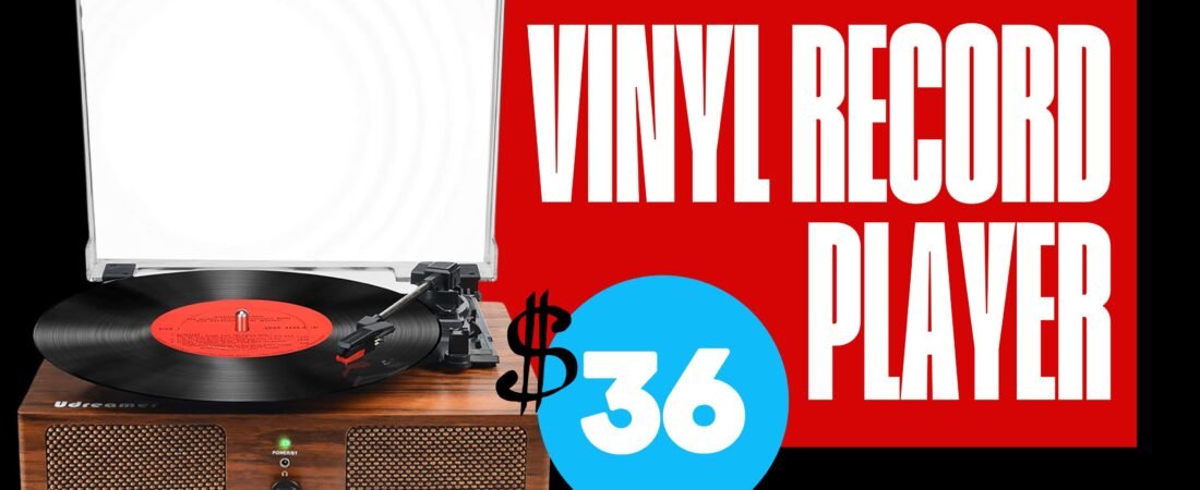 Vinyl Record Player under $37